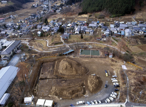殿村遺跡と旧善光寺街道会田宿