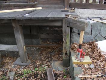 北西角 作業中の画像