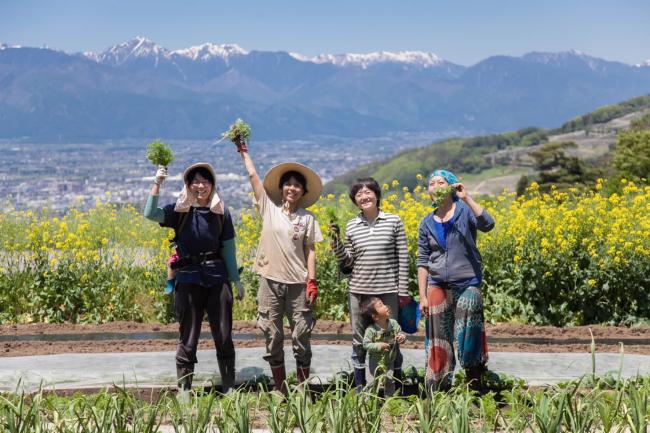 むすび農園の阪本さんが写った写真