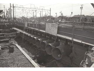 南松本北踏切立体交差工事の写真