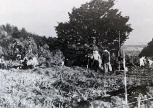 荒海渡砦跡の調査