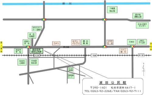 波田公民館周辺画像