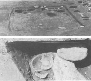 第９号住居跡と遺物出土状況