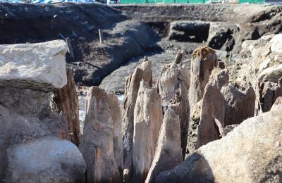 杭列と西外堀全景