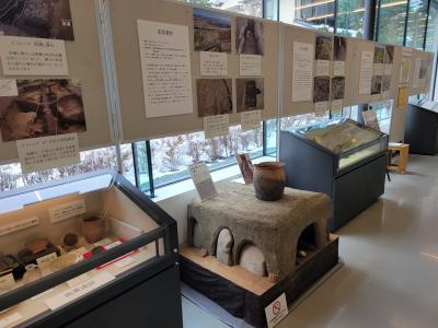 展示風景　南栗遺跡　カマド（復元）