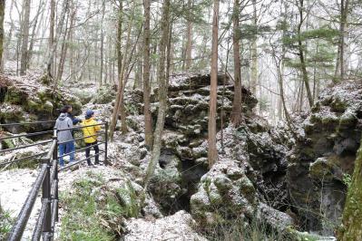大規模な石灰華