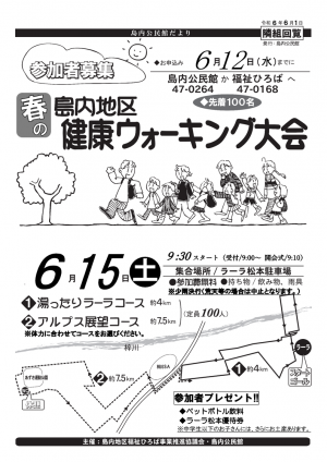 春のウォーキング