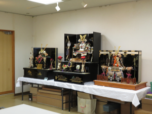 五月人形の様子①