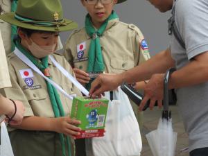 ヤング街頭キャンペーンボーイスカウト
