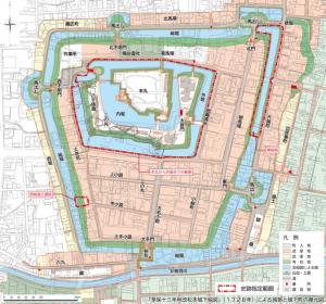 史跡松本城の範囲