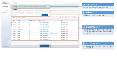 支払案内サービスの画面例1
