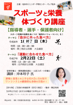 スポーツ栄養チラシ