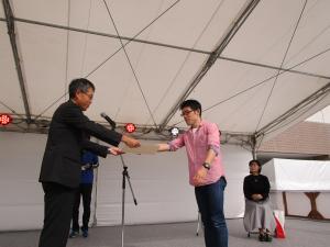 表彰状のお渡し