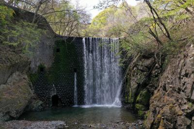宮海道堰堤下流上空より全景