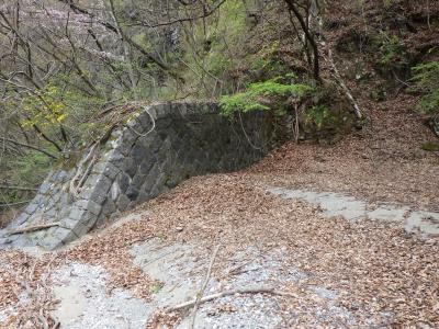 宮海道堰堤上流右岸袖部