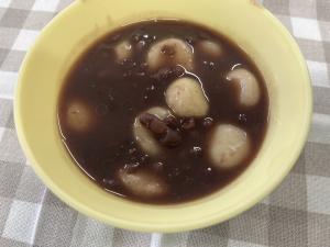 おしるこのできあがり