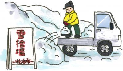 雪捨て場