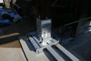 二の門基礎部鉄骨