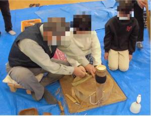 野溝ほうき制作