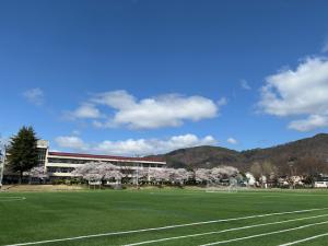 春の旭町中学校