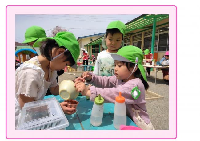 ４歳児　泥遊び