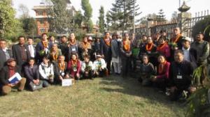 植樹会場の公園にて