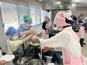 学都豆腐づくり