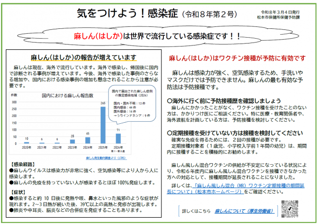 気をつけよう！感染症
