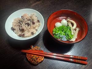 お赤飯・お吸い物