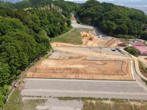 令和8年5月にエコトピア山田北側定点から撮影した全体空撮写真