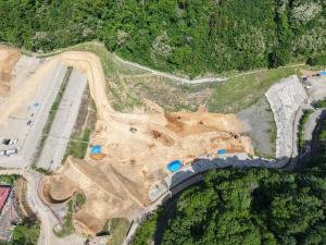 令和8年5月にエコトピア山田西側定点から撮影した全体空撮写真