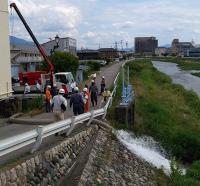 長沢川排水ポンプ訓練