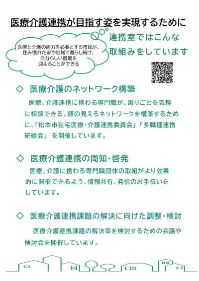 松本市介護と医療連携支援室チラシ（裏）